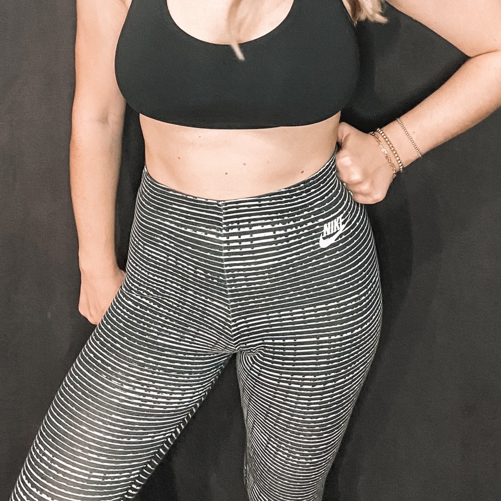 Nike Black and White Leggings